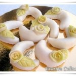 Tcharak glacé, cornes de gazelles avec glaçage Tcharak-glace