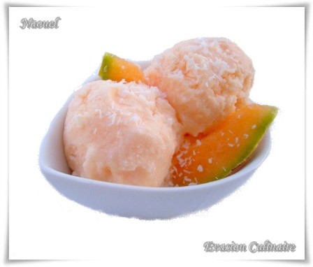 Glace au melon
